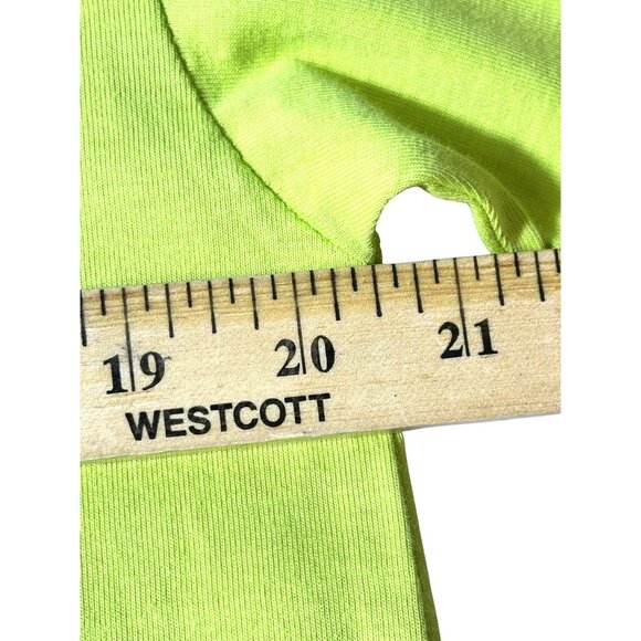 Market Studios "Product Of The Earth" Yellow‎ Green Cotton Tee Mens Size Medium - Picture 6 of 7